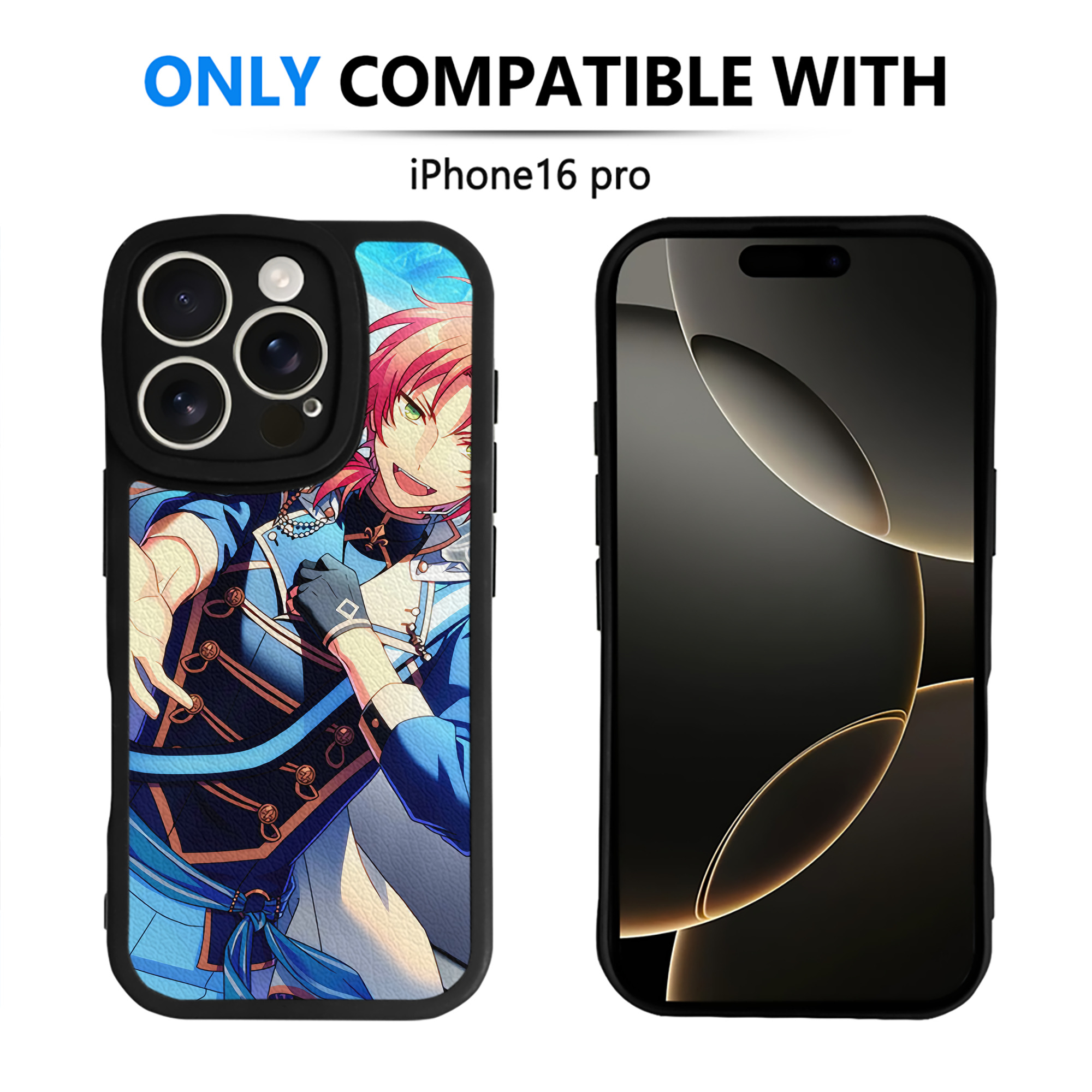 （画像用） あんさんぶるスターズ! Ensemble Stars 【iPhone 16シリーズ対応】シリコンスマホケース（レザー調） 材質：シリコン